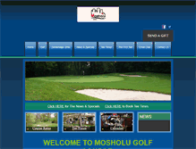 Tablet Screenshot of mosholugolfcourse.com